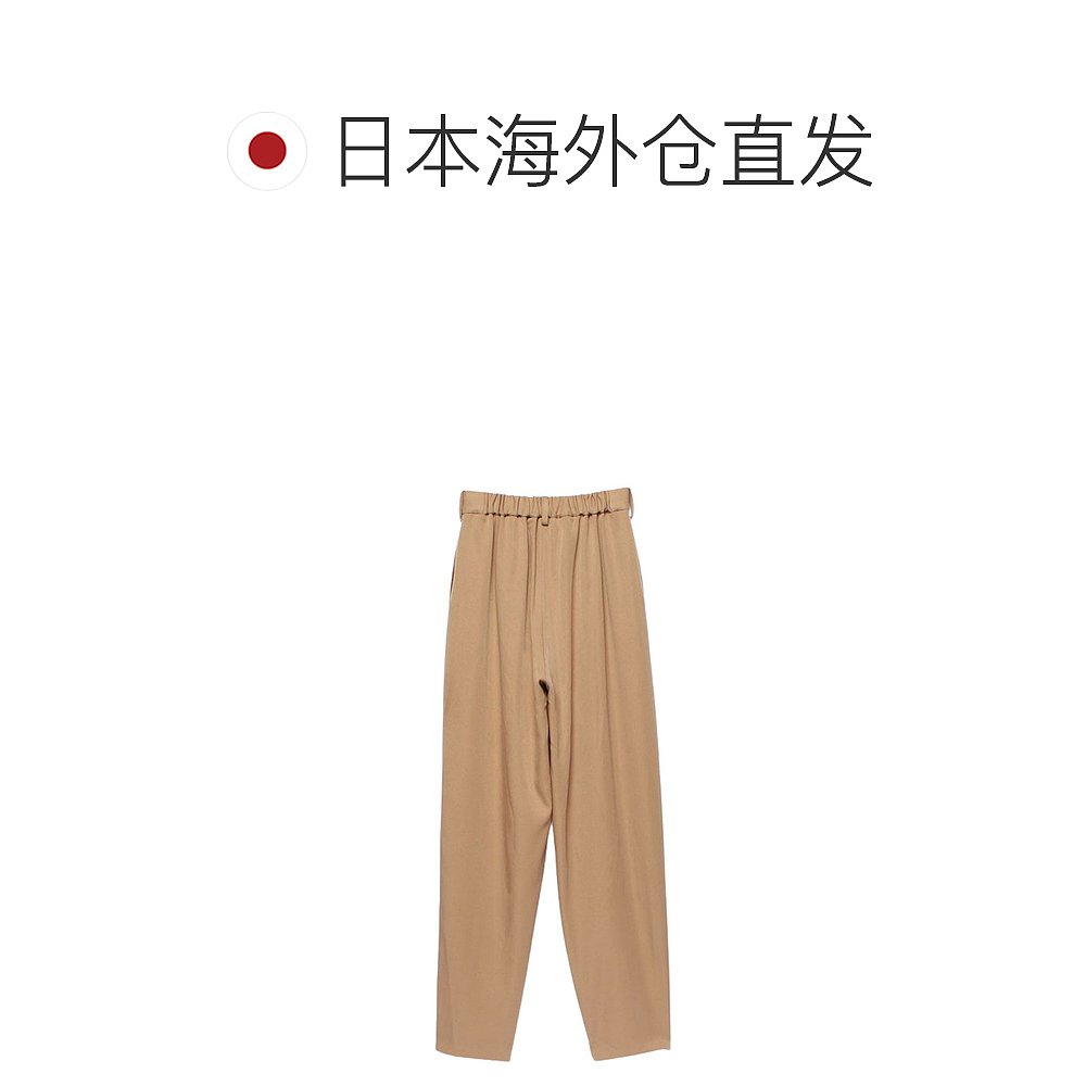 【日本直邮】Amy istoire Color Tuck Gather Tapered Pants (BEI - 图1