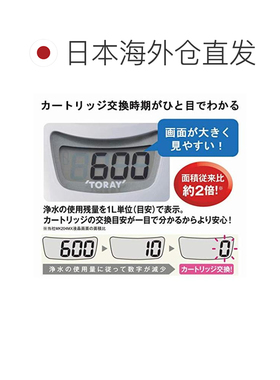日本直邮Toary东丽 水龙头净水器 直结型高去除12项30%节水SX