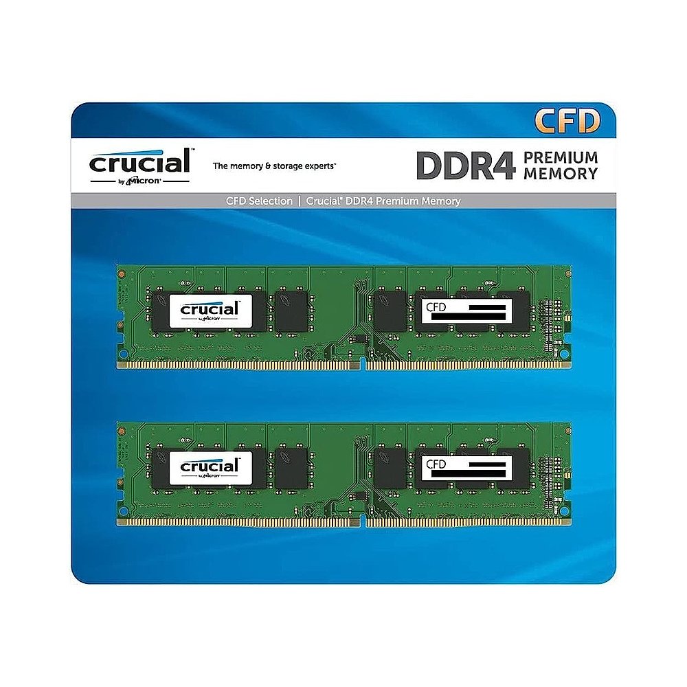 【日本直邮】Crucial英睿达 台式电脑内存卡 16GBx2片W4U2400CM-1 - 图0