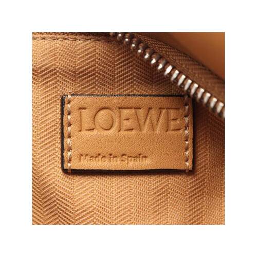 日本直邮中古vintage二奢Loewe罗意威男包A级95新牛皮腰包浅褐色 - 图2