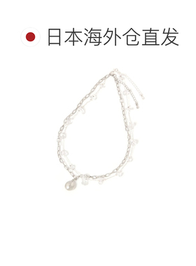 日本直邮tiny 女士 双层透明水晶项链 1068413 【付后1h可退】