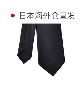 日本直邮BARBA 巴尔巴 男士七折领带 羊毛 藏青色 意大利制