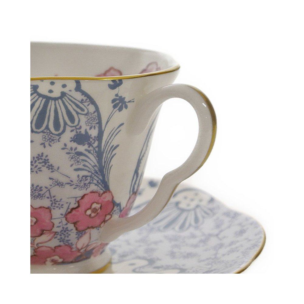 日本直邮 WEDGWOOD Harlequin 蝴蝶咖啡杯和碟蓝色和粉色茶杯陶瓷,淘宝优惠券,粉丝福利购,淘宝优惠卷