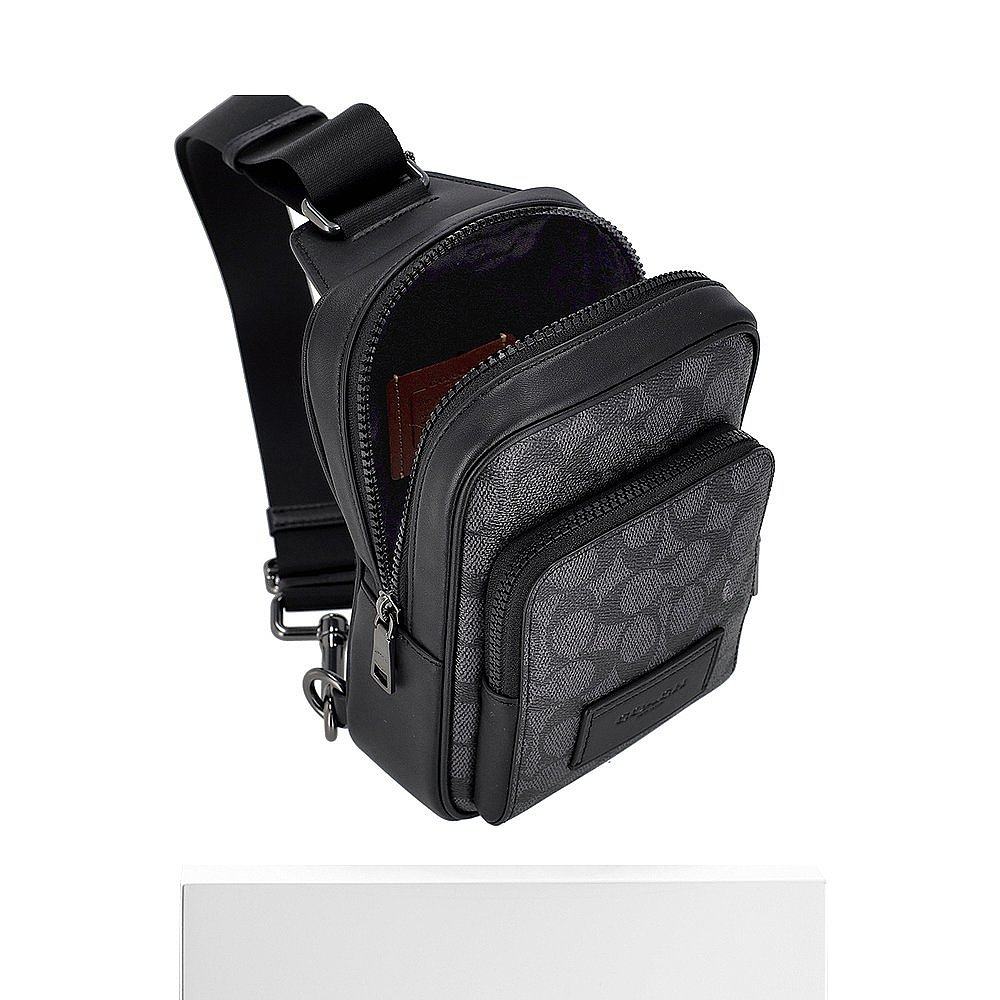 日本直邮COACH蔻驰经典老花男士休闲单肩斜挎包男包CV763新款,淘宝优惠券,粉丝福利购,淘宝优惠卷