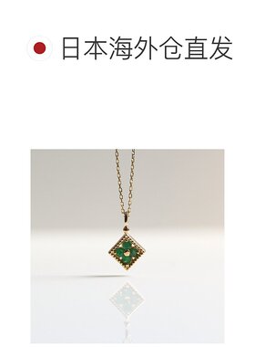 1h可退 日本直邮cui-cui 天然黄金材质 明亮绿宝石项链 K10YG 781