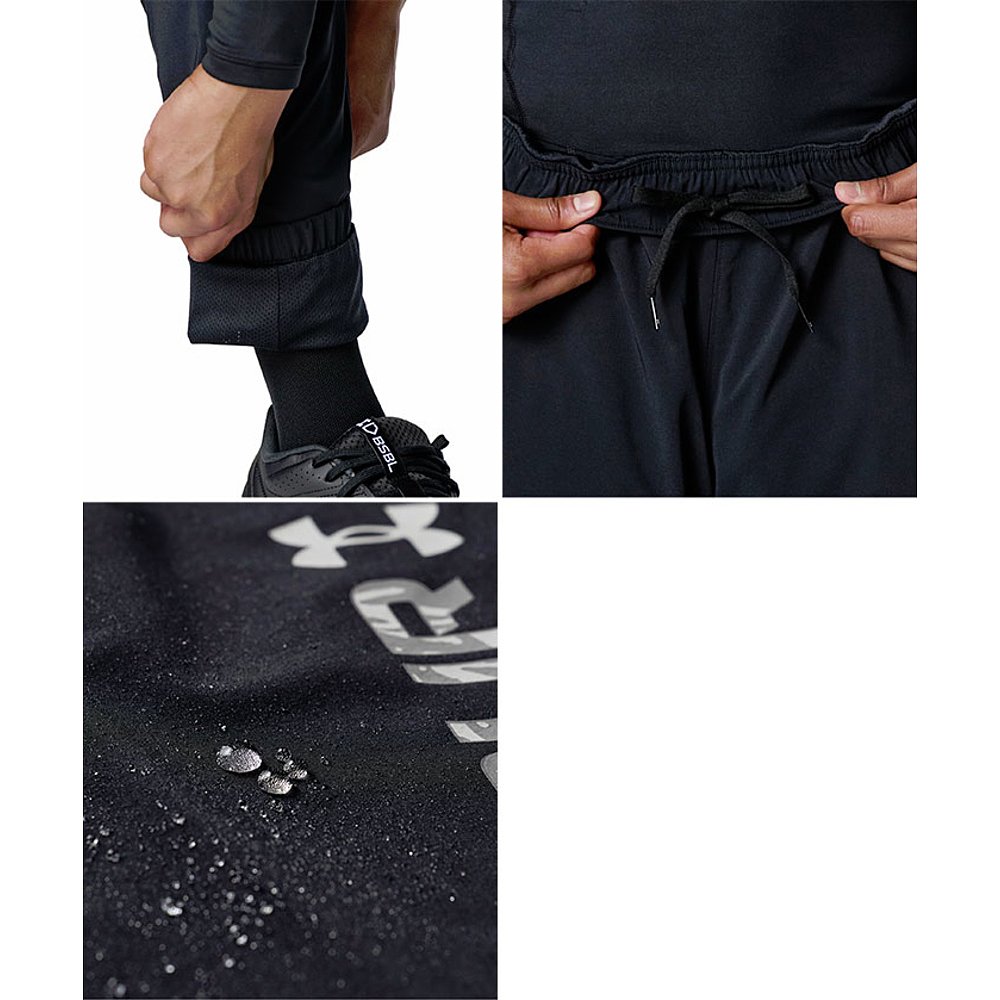 日本直邮Under Armour 男士 UA 编织棒球裤轻便耐用防水黑色60079 - 图2