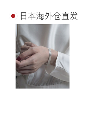 日本直邮YArKA 男女同款 9mm银丝质感平织网链手链 Y2506KHB5370_