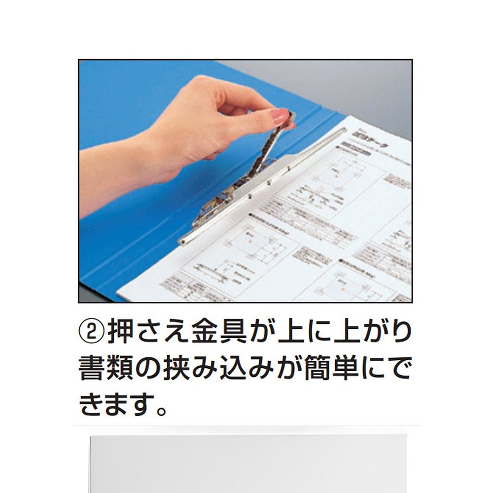 【日本直邮】KOKUYO国誉文件夹横向 B4 120张收纳蓝 F-2309NB-图3