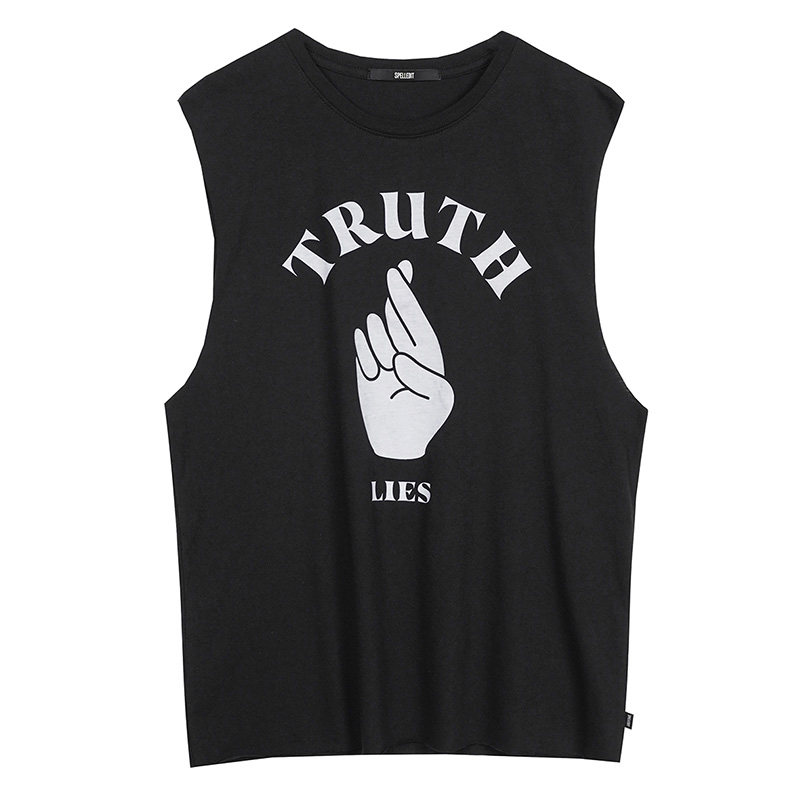 spelledittruth印花2020韩国夏季宽 SPELLEDIT海外背心吊带