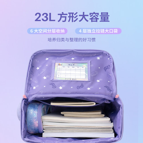GMT for Kids女小学生书包护脊减负超轻新款儿童三到六年级双肩包 - 图2