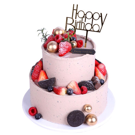 Double Layer Fruit Birthday Cake Model Simulation 21 New Popular Net Red Cake Window Display Custom Sample