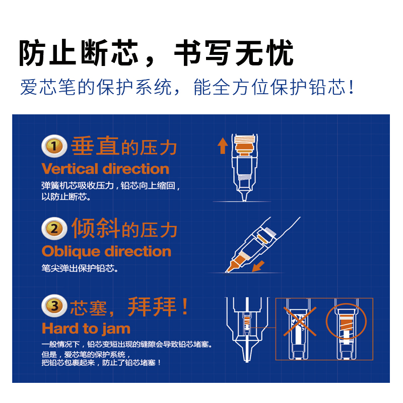 日本zebra斑马自动铅笔名侦探柯南限定MA85专用铅芯小学生用自动笔不易断芯0.5mm绘画活动铅笔ins风日系 - 图1