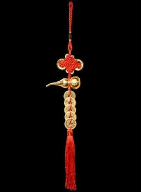 入户门对a着电梯口屏风化解八卦葫芦五帝钱门对楼梯解决吉祥结厂