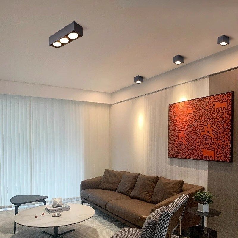 筒灯客厅无主e灯明装斗胆灯led射灯智能三头阳台过道卧室吸顶灯具,淘宝优惠券,粉丝福利购,淘宝优惠卷