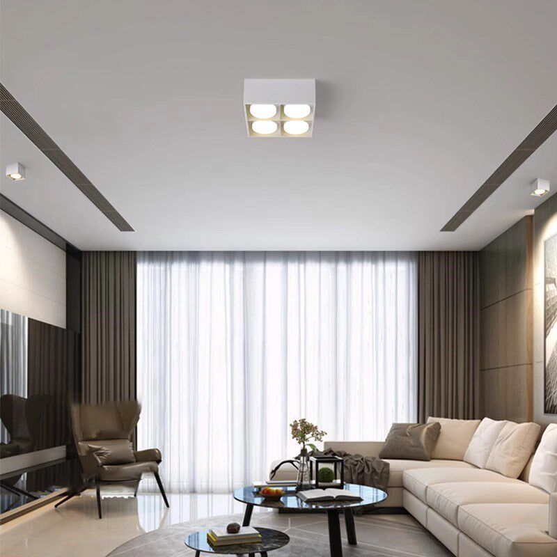 筒灯客厅无主e灯明装斗胆灯led射灯智能三头阳台过道卧室吸顶灯具,淘宝优惠券,粉丝福利购,淘宝优惠卷