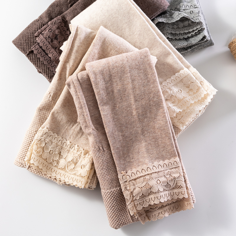 春秋裤袜螺纹竖条纹棉外穿九分裤 旻珏打底裤