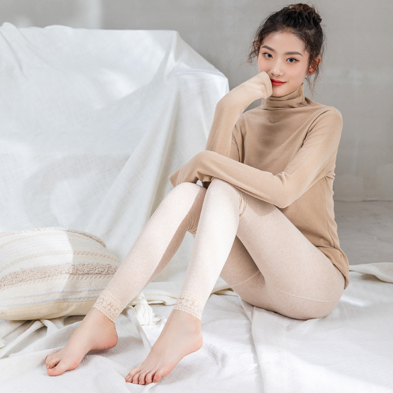 春秋裤袜螺纹竖条纹棉外穿九分裤 旻珏打底裤