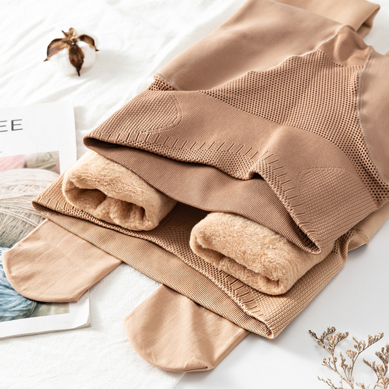 春秋款深肉色加绒外穿微压力连裤袜 旻珏打底裤