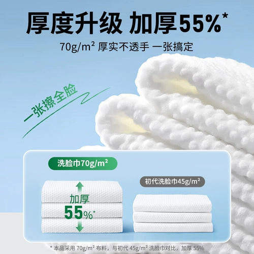 Влажные салфетки для умывания, одноразовое средство для снятия макияжа для лица, очищающее молочко, полотенце, увеличенная толщина