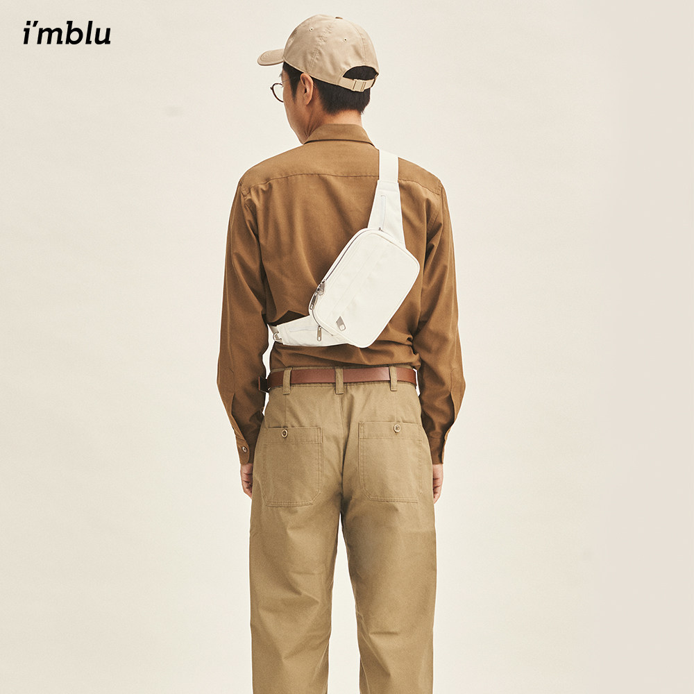 imblu斜挎包小众大容量手机跑步腰包尼龙百搭休闲运动男女高级感,淘宝优惠券,粉丝福利购,淘宝优惠卷