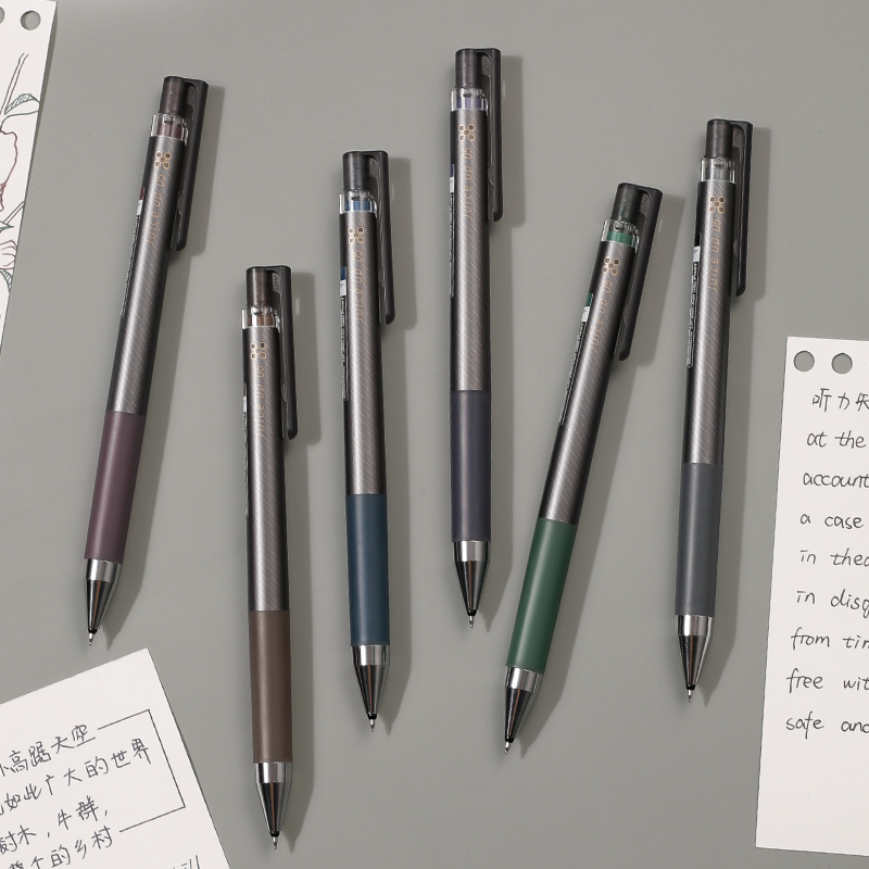Pilot日本百乐juice up格罗斯系列中性笔复古色套装0.5按动式黑笔刷题考试0.4水笔办公文具官方旗舰店 - 图3