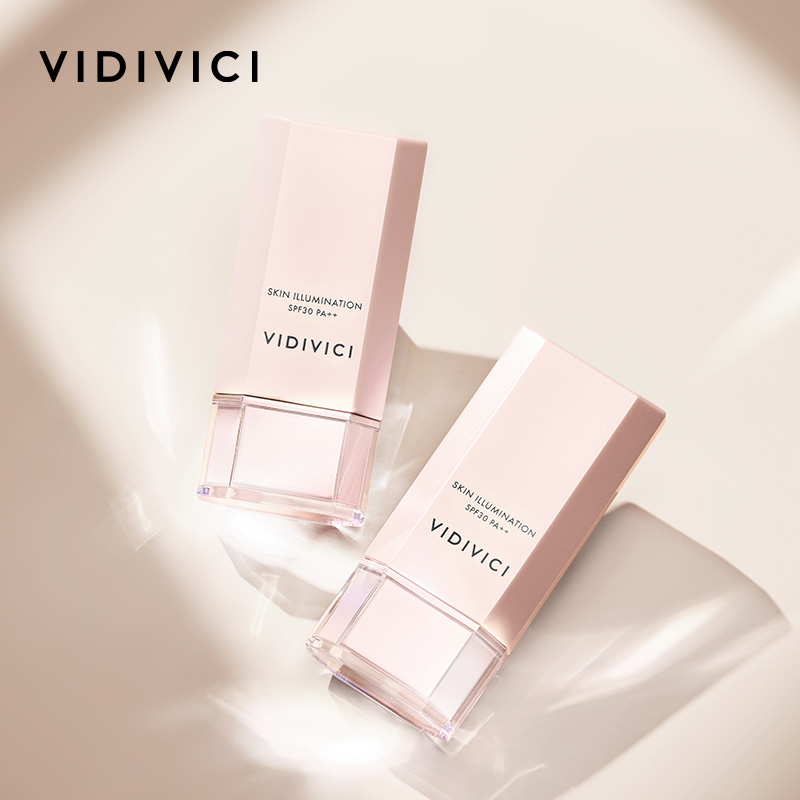 vidivici女神妆前乳修饰肤色不卡粉隔离腮红泥腮红膏修容彩妆套组