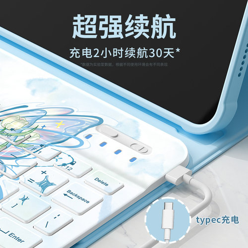 适用华为matepadair12保护套2024新款padpro12.2平板壳padse蓝牙键盘10.4带笔槽115s柔光版pad11简约胶片2023 - 图2