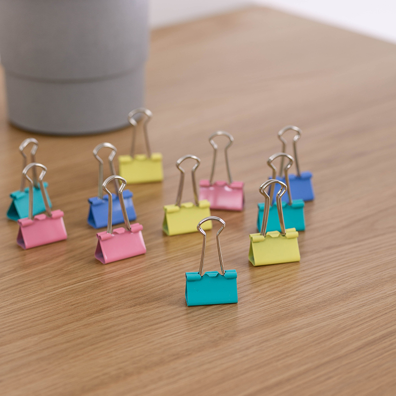 铁夹长尾夹文件夹子彩色鱼尾夹强力燕尾夹大号小号多功能票据夹学生试卷夹书夹子可爱创意文具夹子办公用品 - 图2