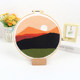 TRMER Fiber Stamp Embroidery DIY Material Pack ຂອງຂວັນ