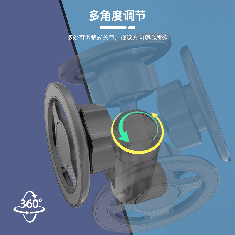 2024新款多功能懒人支架mini迷你便携式飞机高铁桌板手机磁吸夹持式支架旅行桌夹看电视直播追剧神器