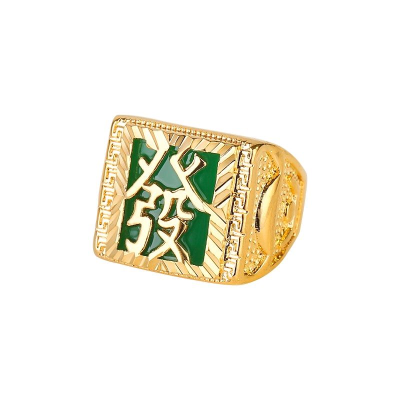 兽志越南沙金土豪男道具活大金戒指 兽志戒指/指环