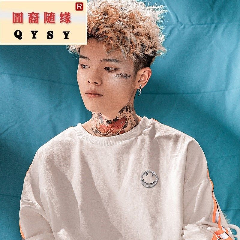 时尚新款潮牌笑脸毛衣女日韩胸针 兽志胸针