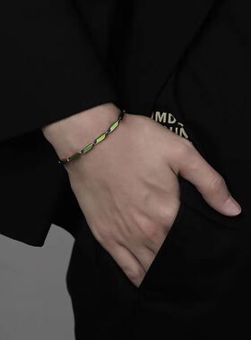 炫彩淬火手链项链男潮