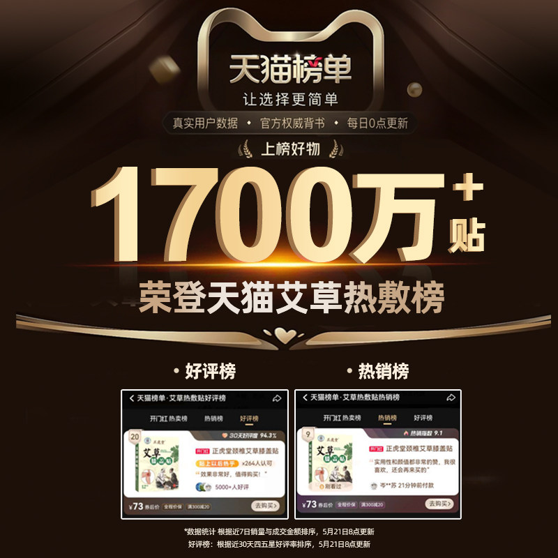 正虎堂百年艾草肩周贴艾灸富贵包热敷帖膝盖腰椎颈椎正品生姜贴膏,淘宝优惠券,粉丝福利购,淘宝优惠卷