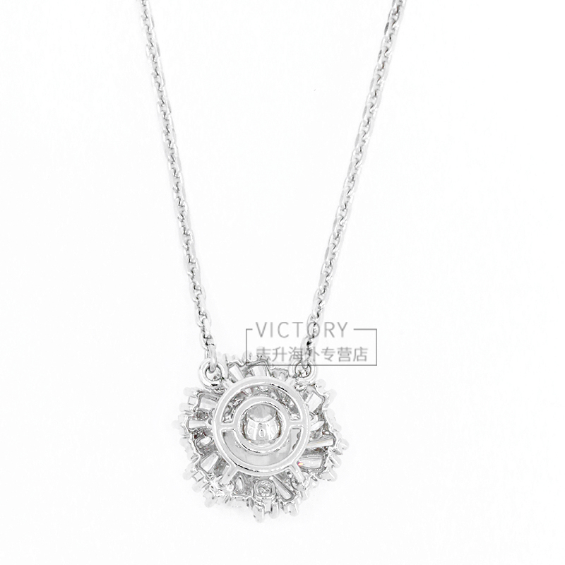 Swarovski/施华洛世奇24新品蓝色花朵水晶女锁骨项链5680013