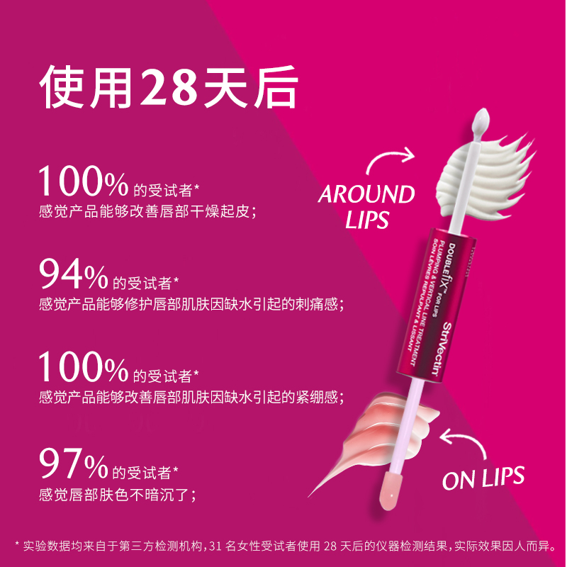 【第2件100元】Strivectin思薇婷2IN1双效修护唇部精华5ml+5ml - 图2