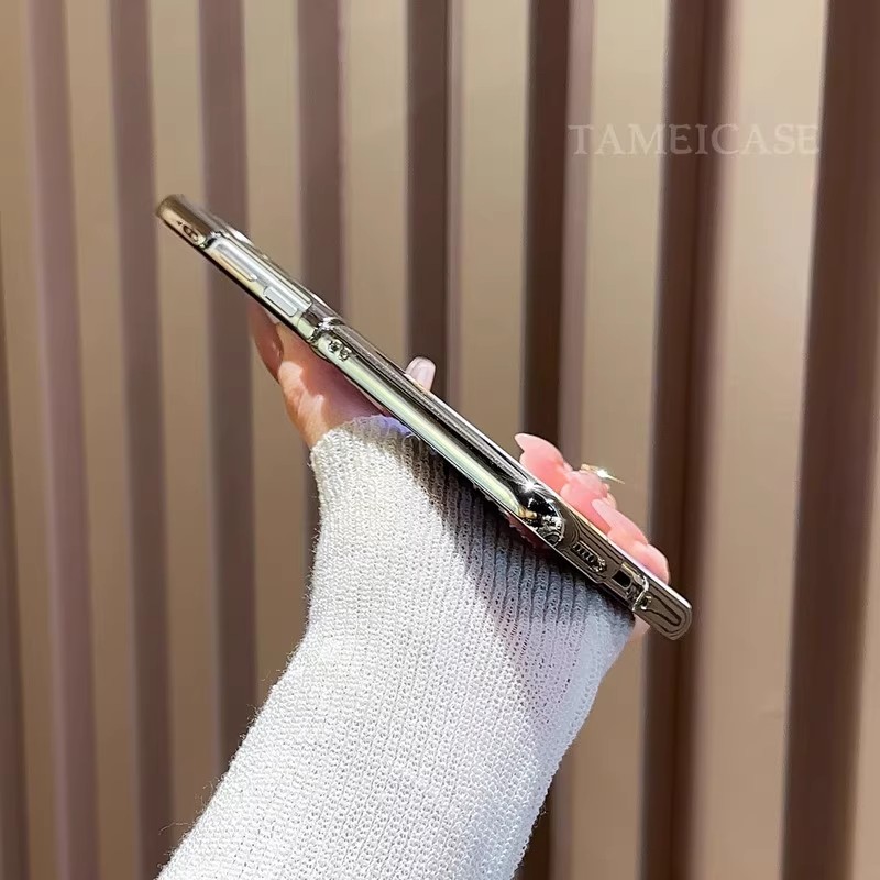 好运莲莲支架电镀银折叠壳适用华为pocket2手机壳新款高级感p50pocket折叠屏防摔保护套pockets女款简约外壳 - 图2