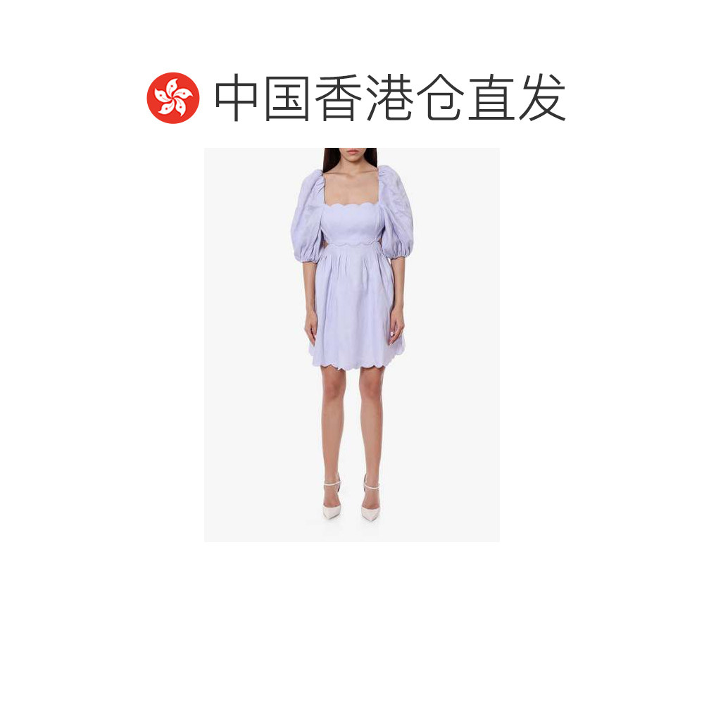 1h可退 香港直邮ZIMMERMANN 女士 短袖连衣裙 1082DSS24 purple紫,淘宝优惠券,粉丝福利购,淘宝优惠卷