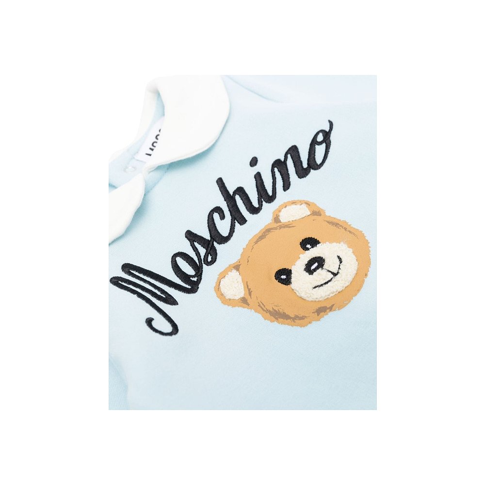 香港直邮Moschino 翻领长袖连体衣+袜子套装 MUY05DLDA55 - 图0