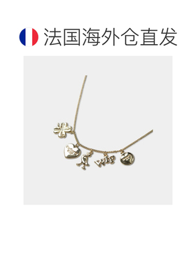 自营欧洲直邮Carhartt WIP 金色黄铜浮雕吊坠项链男女通用