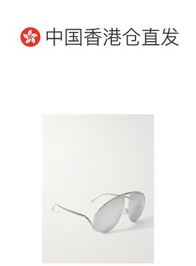 1h可退 香港直邮LOEWE 罗意威 女士 飞行员镀银太阳眼镜 LW40180U