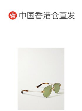 香港直邮Bottega Veneta 葆蝶家 男士 银色 & 金色 BV1342S 太阳