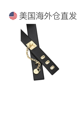 美国直邮Lauren Ralph Lauren 女士 皮革链条挂锁【付后1h可退】