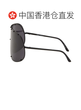 香港直邮rick owens 瑞克 欧文斯 男士 黑色 Temple Shield 太阳