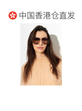 1h可退 香港直邮CHLOÉ 女士太阳镜 CH0278S0006 CO 金色 Sunglass