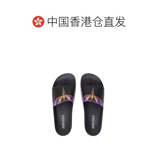 香港直邮Marcelo Burlon徽标拖鞋 CMIC001F23PLA003-图1