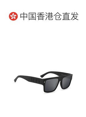 香港直邮Dsquared2 二次方 女士 哑光黑色醋纤太阳眼镜 ICON0003S