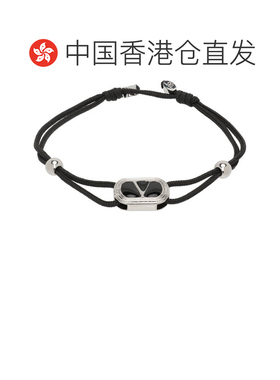 香港直邮valentino 华伦天奴 男士 Ovalette Enameled Logo 手环