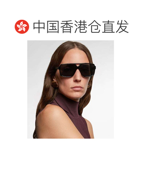 香港直邮KHAITE 女士 飞行员太阳眼镜 black黑色 舒适时尚
