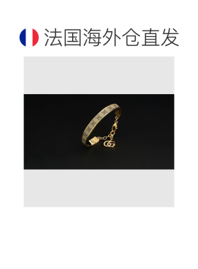 自营欧洲直邮GUCCI古驰 金色黄铜Double G手镯男女通用